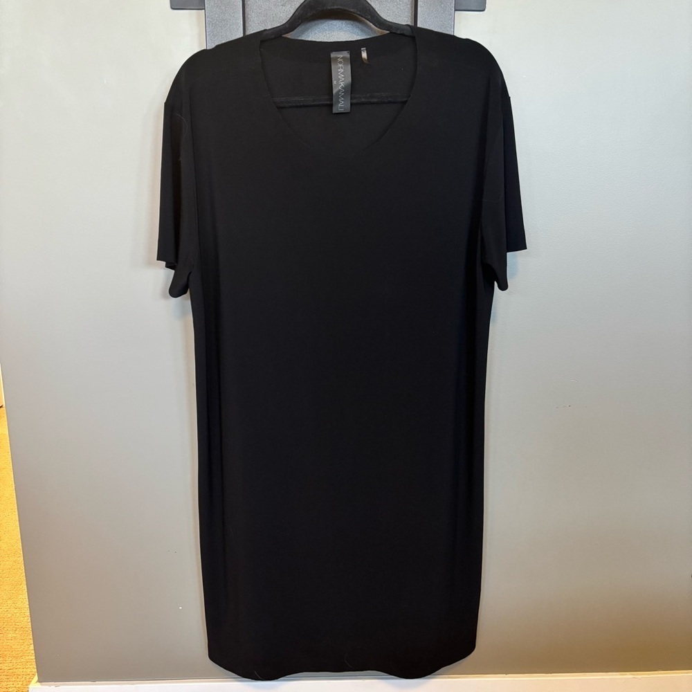 Norma Kamali Short Sleeve Black Dress - size M​​​